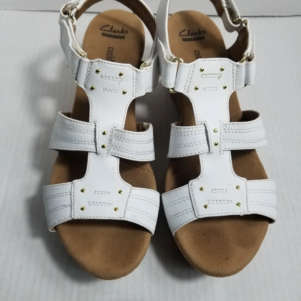 CLARKS COLLECTIONS SOFT CUSHION  WOMEN'S WEDGES SIZE 10